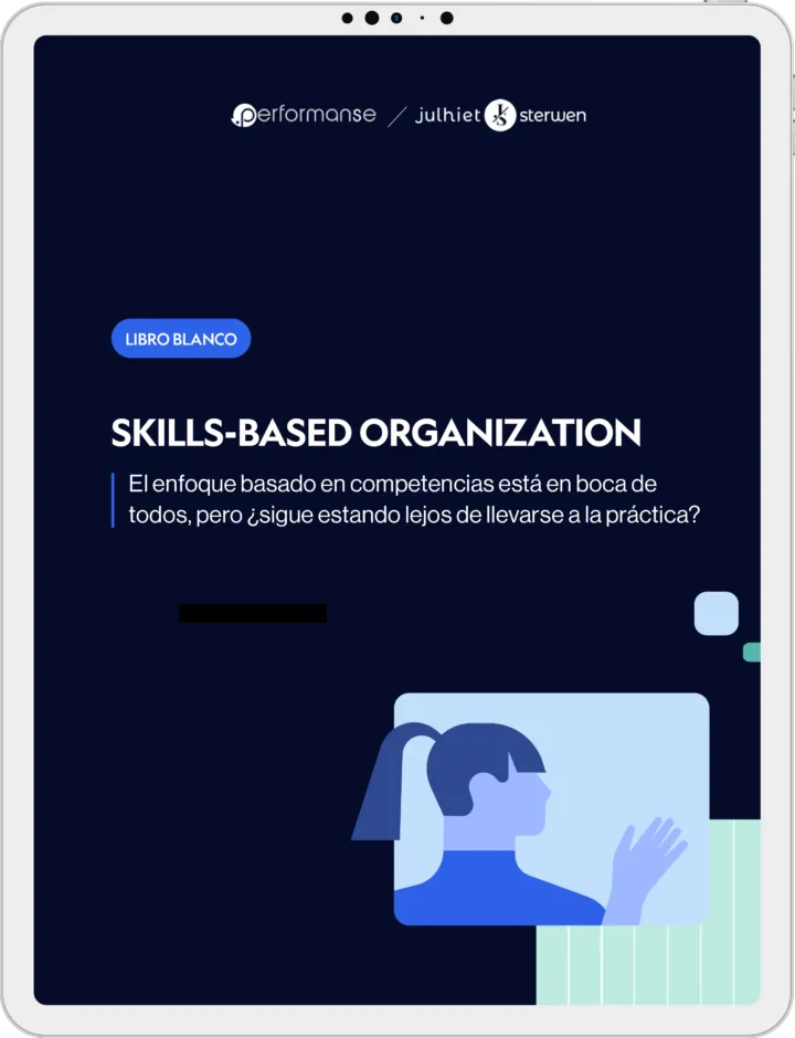 Ipad Pro Mockup Cover Libro Blanco Skills-Based Organization: de las intenciones a las decisiones de RR. HH.